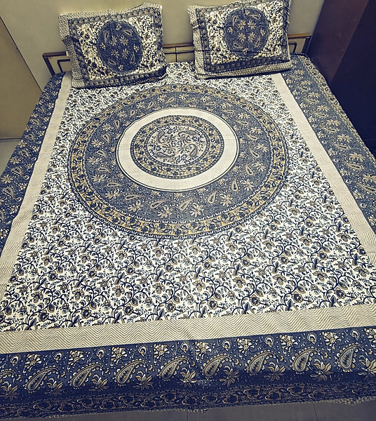 Sanganeri Print Bedsheet