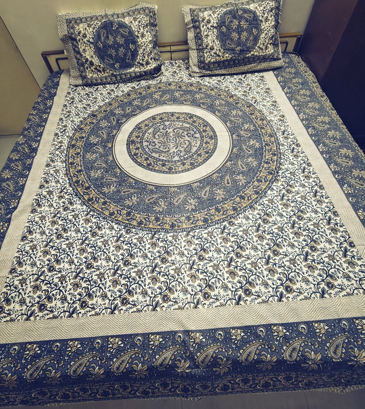 Sanganeri Print Bedsheet