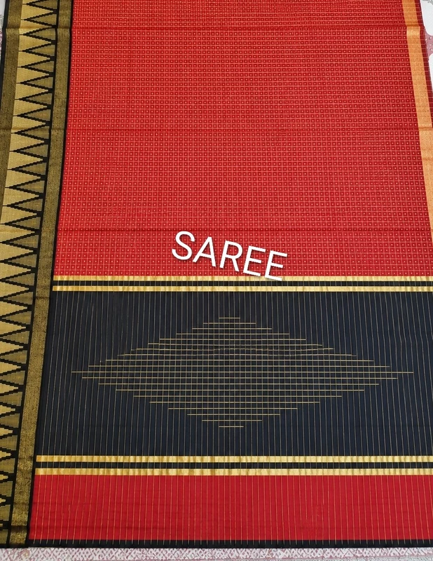 Red Raw silk saree