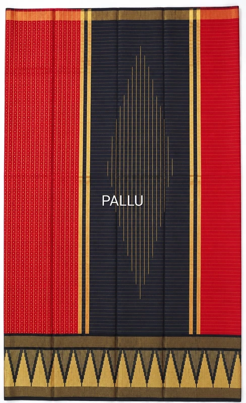Red Raw silk saree