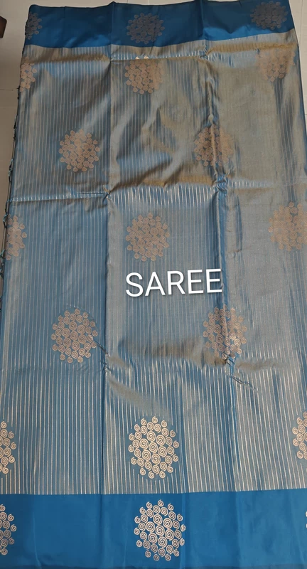 Teel blue Soft silk saree