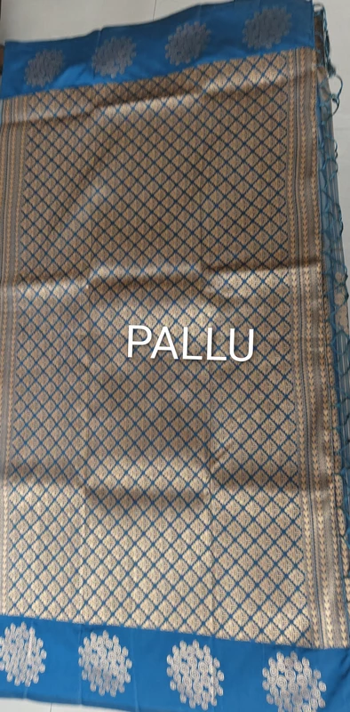 Teel blue Soft silk saree