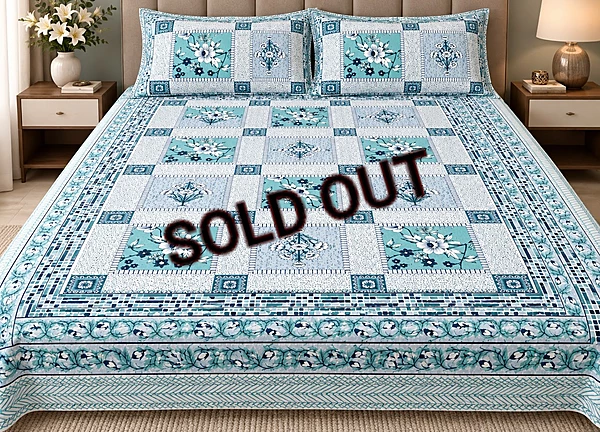 Double bedsheet jaipur cotton