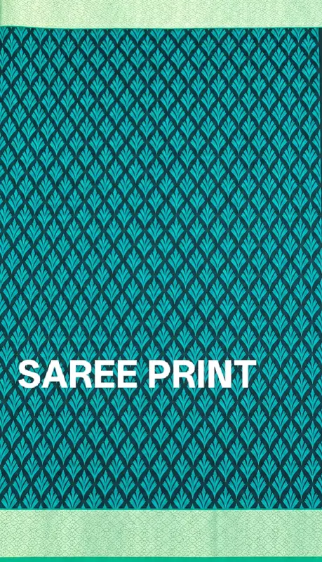 Green mix cotton saree