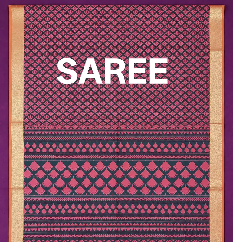 Onion pink mix cotton saree