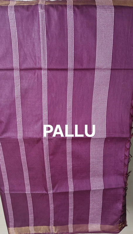 Wine colour baswada cotton blend saree