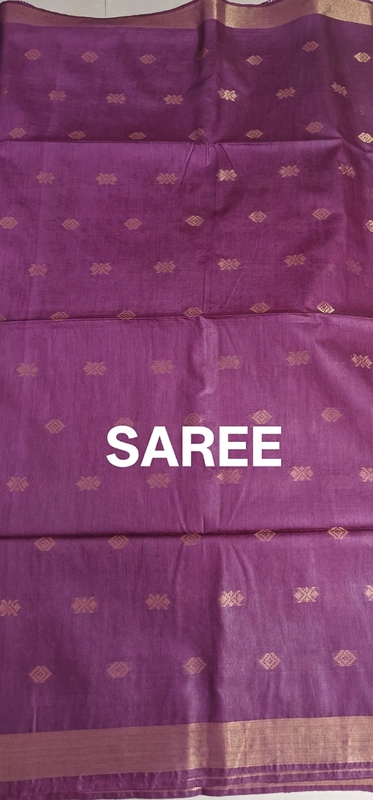 Wine colour baswada cotton blend saree