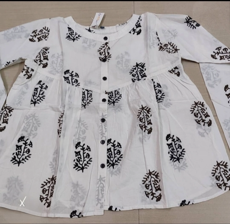 White frock short kurti