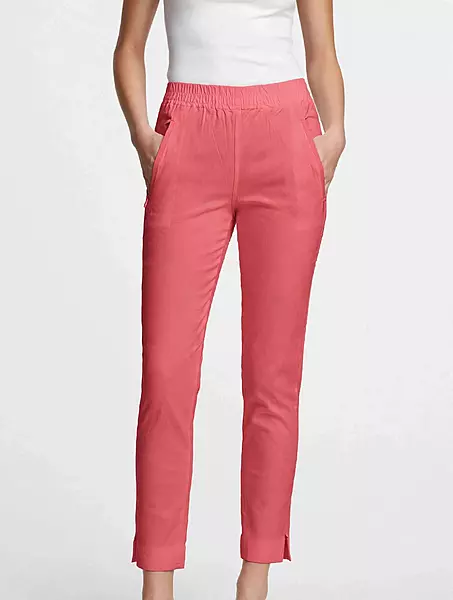Peach pink pencil pant