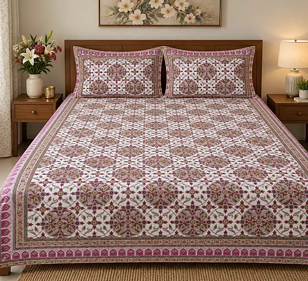 Jaipuri Cotton Bedsheet