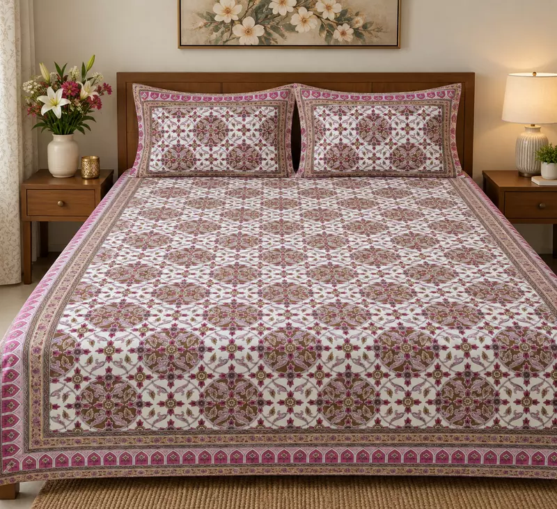 Jaipuri Cotton Bedsheet