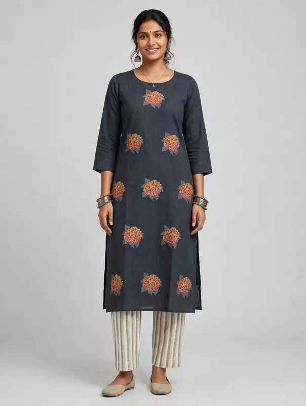 Grey cotton co-ord set