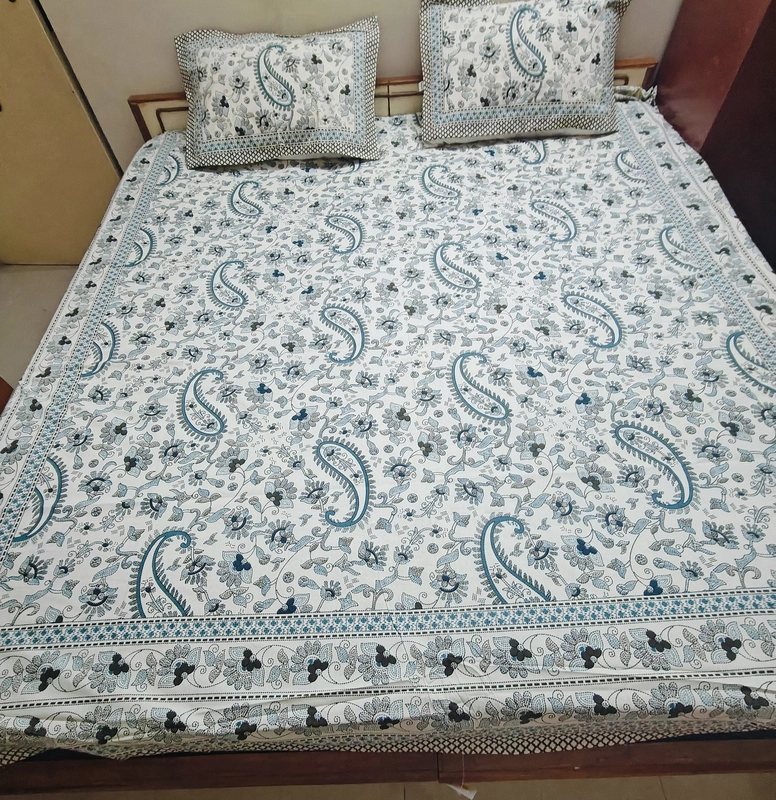 Jaipuri Cotton Kantha Print Bedsheet