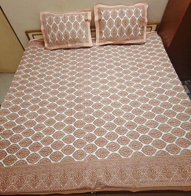 Double bedsheet jaipuri cotton